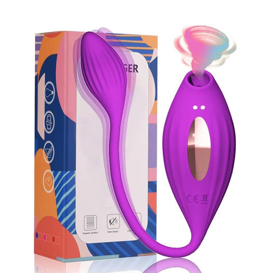 Sucking Vibrator with Dildo Adult Toys
