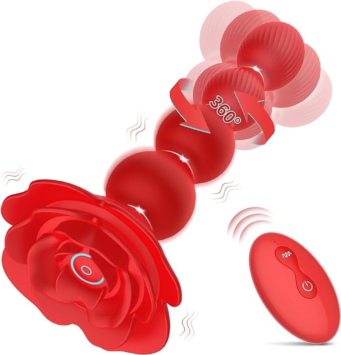 Anal Plug Rose Vibrator 