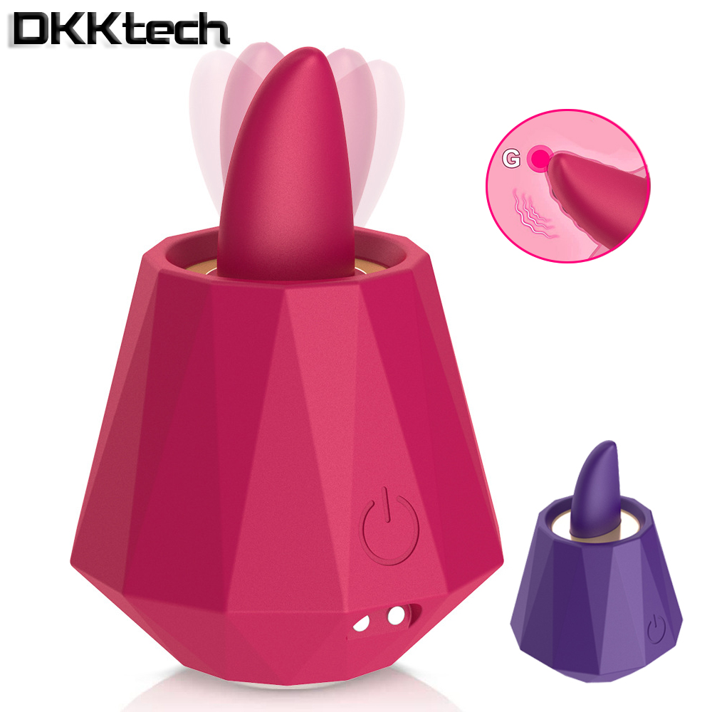 Tongue Licking Dildo Vibrator Sex Toys