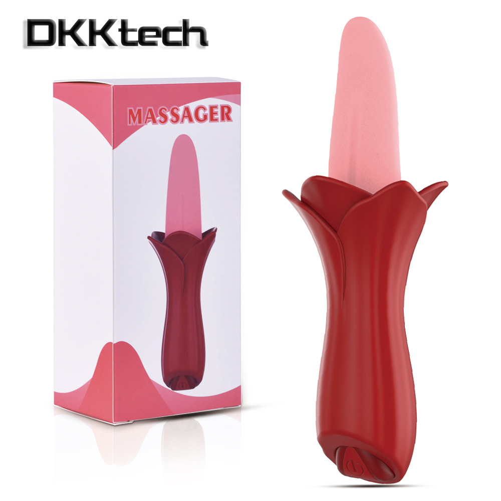 Tongue Licking Dildo Vibrator Sex Toys 