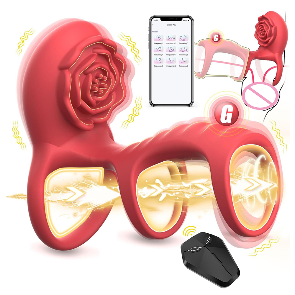 Penis Extender with G Spot Clitoris Penis Vibrator
