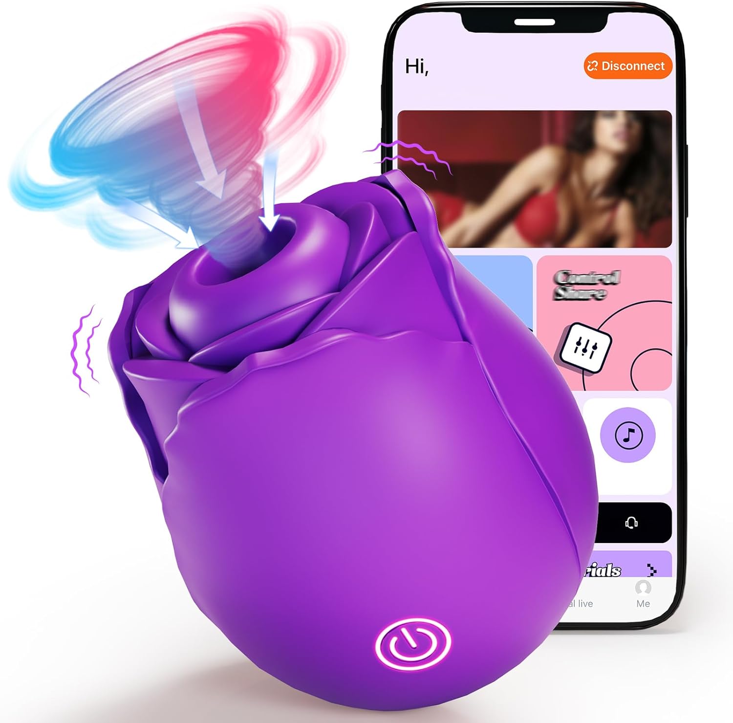 App Control Rose Toy Clitoral Vibrator